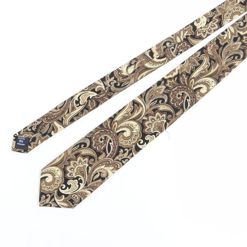 OTAA Men's Brown Paisley Cotton Handmade Tie