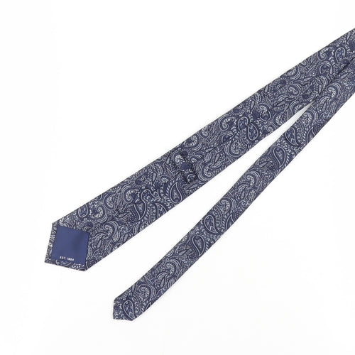 Marks and Spencer Men's Blue Silk Paisley Tie