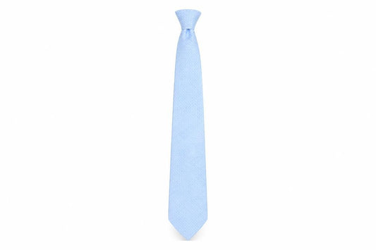 Front view of Thomas Nash Men's Blue Geometric Polyester Tie