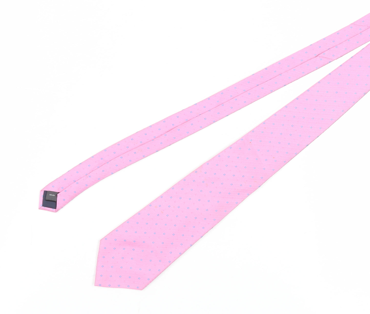 Austin Reed Pink Silk Polka Dot Tie Men’s One Size