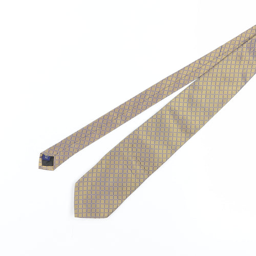 Thomas Nash Men's Bronze Geometric Silk Tie