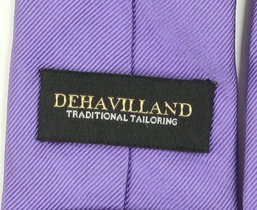 Dehavilland Men's Purple Silk Tie