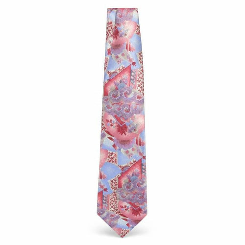 London Fog Men's Multicoloured Silk Floral Tie