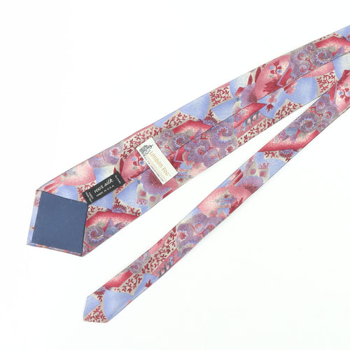 London Fog Men's Multicoloured Silk Floral Tie