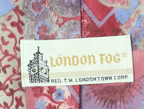 London Fog Men's Multicoloured Silk Floral Tie