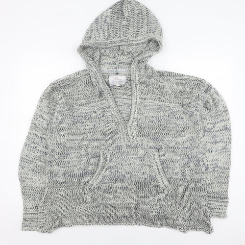 Falmer Heritage Grey Knit Women's Pullover Hoodie - L