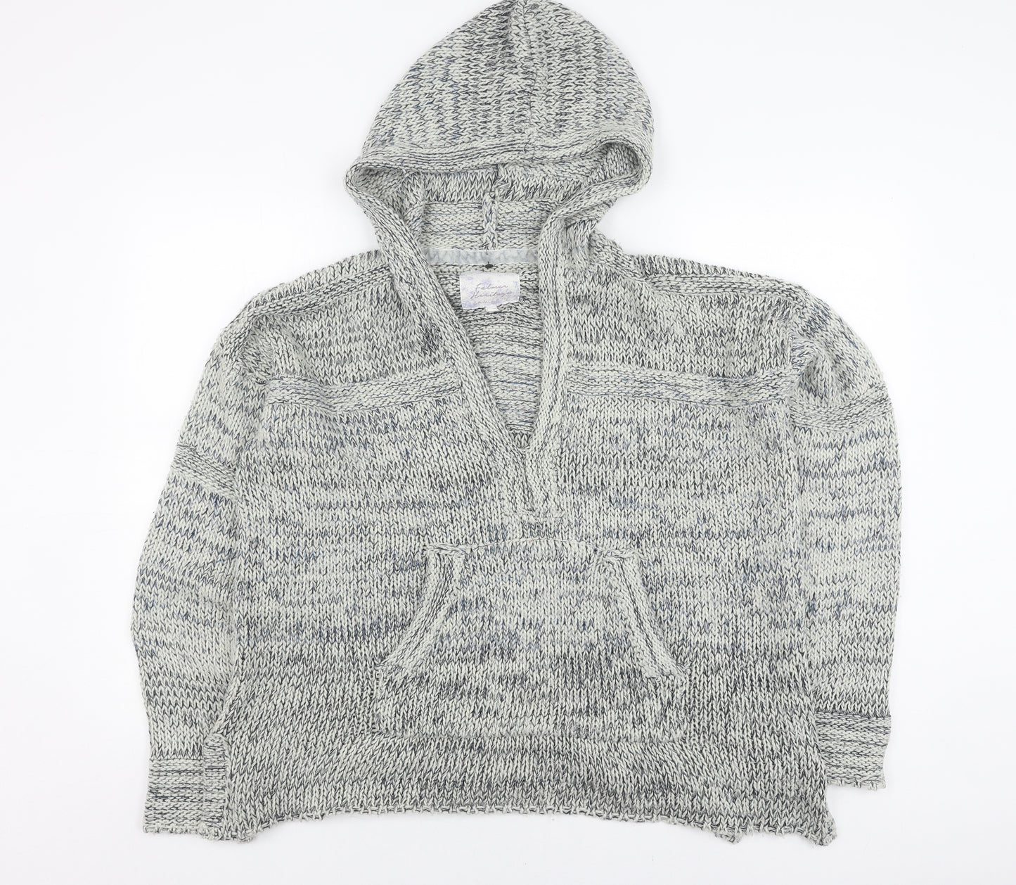 Falmer Heritage Grey Knit Women's Pullover Hoodie - L