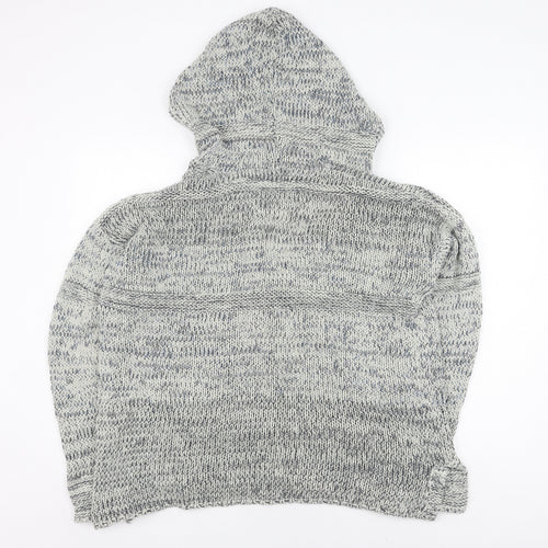 Falmer Heritage Grey Knit Women's Pullover Hoodie - L