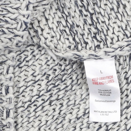 Falmer Heritage Grey Knit Women's Pullover Hoodie - L