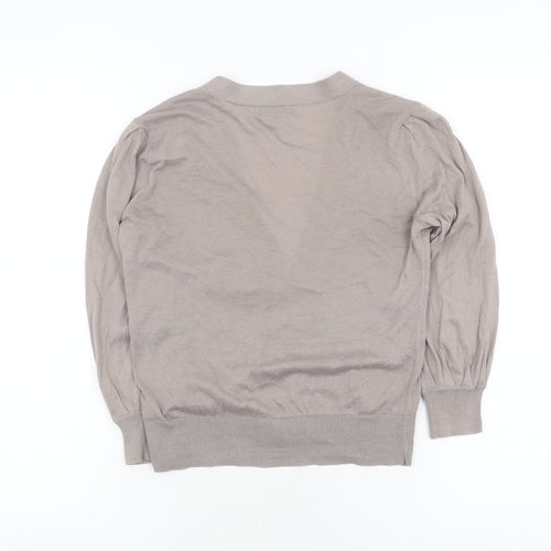 Gap Women's Grey XS Cardigan V-Neck Cotton Knit