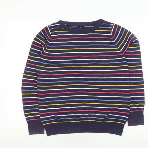 Gap Women's L Striped Multicoloured Pullover Jumper