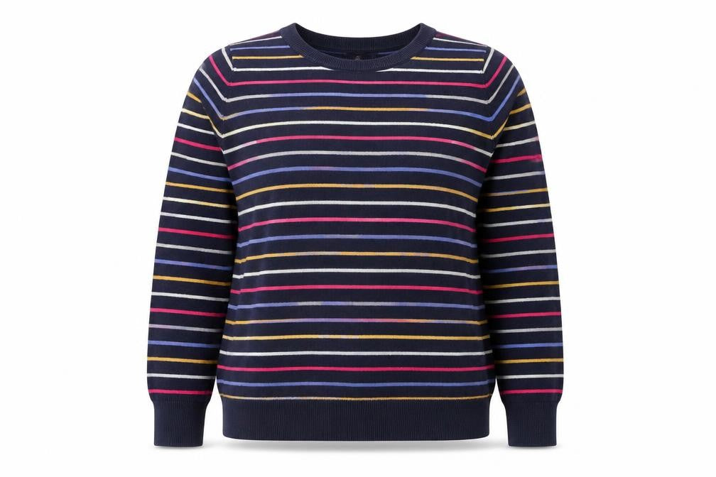 Front view of Gap Women's L Striped Multicoloured jumper
