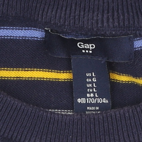 Gap Women's L Striped Multicoloured Pullover Jumper