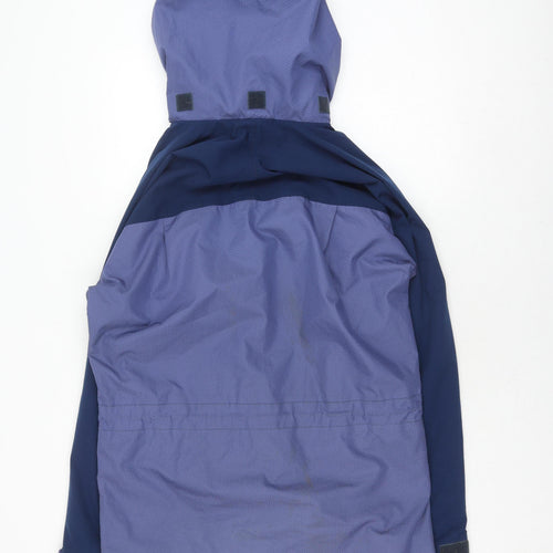 North Cape Women's Blue Hooded Anorak Jacket, Size S