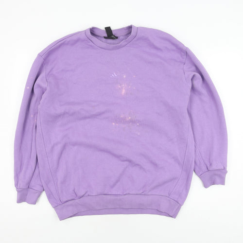 Adidas Women's Purple Pullover Sweatshirt - Size S