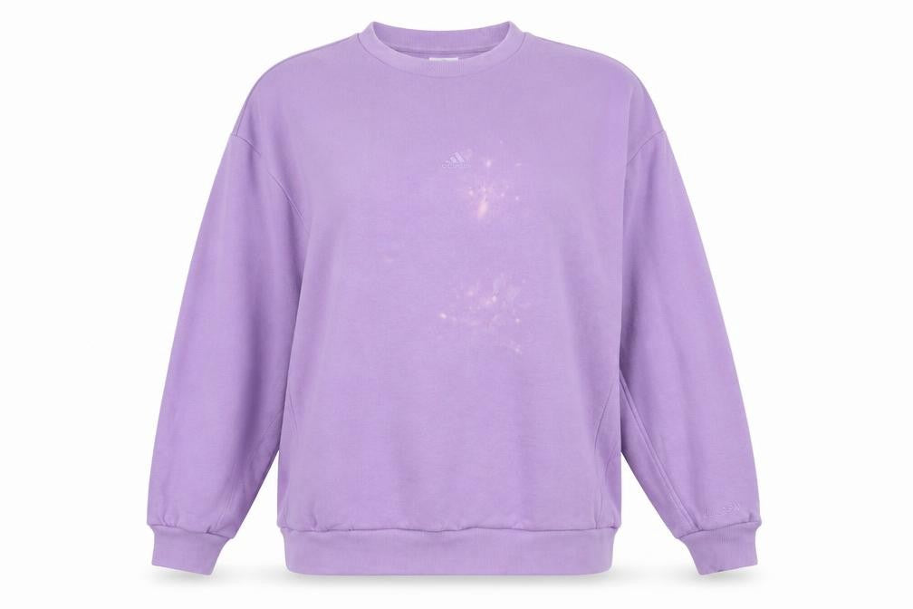 Front view of Adidas Women's Purple Pullover Sweatshirt -, size S