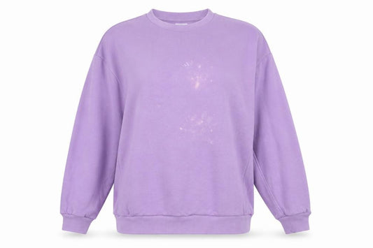 Front view of Adidas Women's Purple Pullover Sweatshirt -, size S