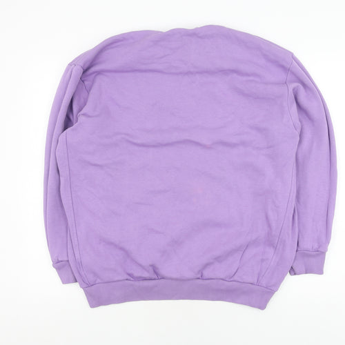 Adidas Women's Purple Pullover Sweatshirt - Size S