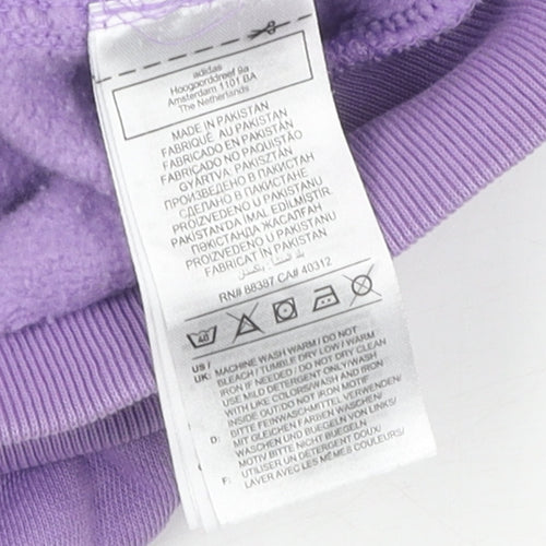 Adidas Women's Purple Pullover Sweatshirt - Size S