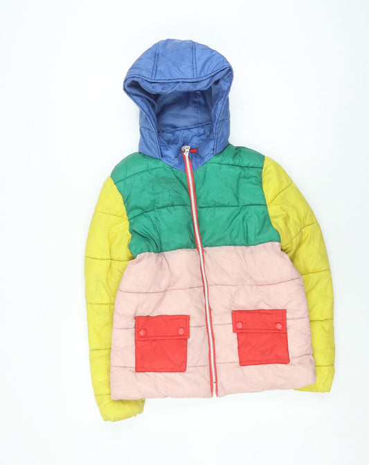 Mini Boden Boys Multicoloured Puffer Jacket 11-12Y Winter