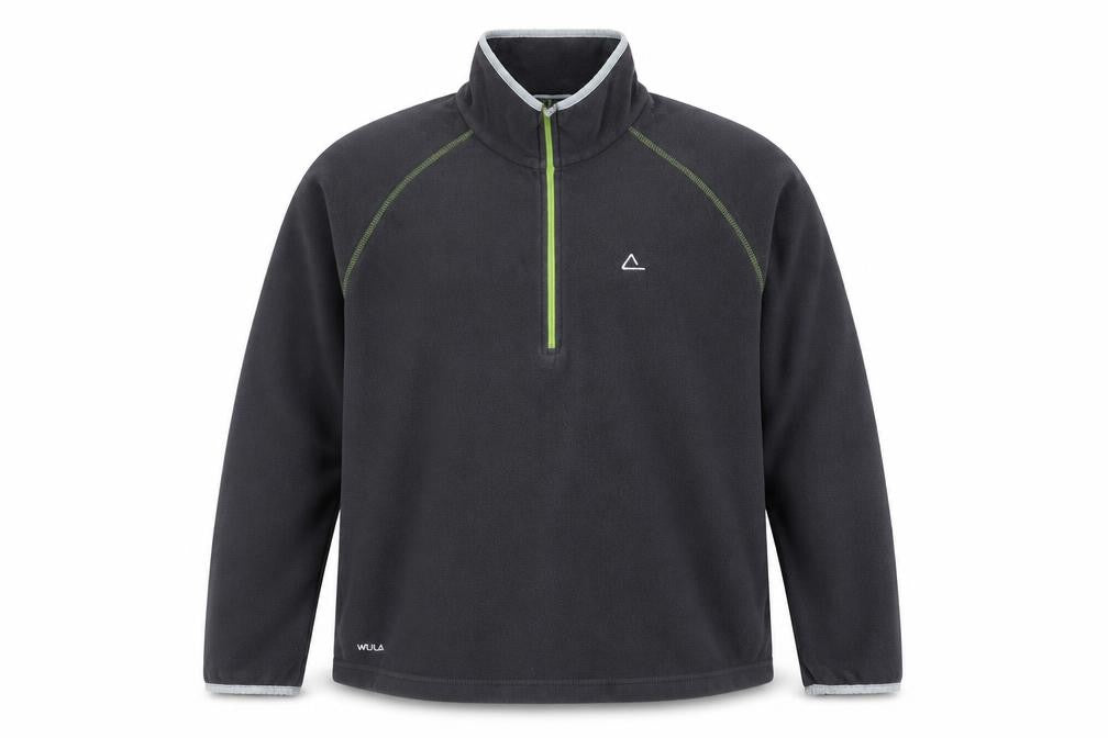 Front view of Dare 2b Men's Black 2XL 1/4 Zip Sweatshirt