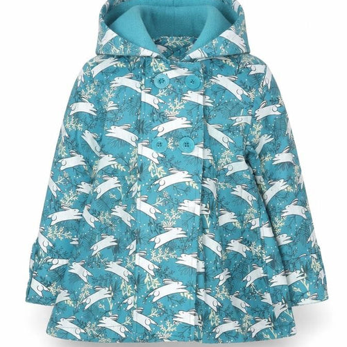 Minoti Girls Blue Animal Print Puffer Jacket 1-2 Years