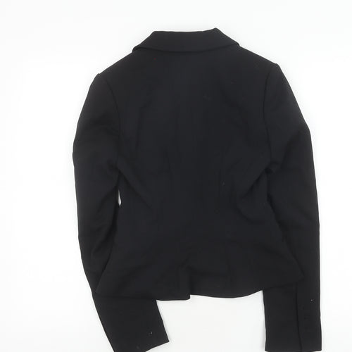 H&M Women's Black Blazer Size 6 Regular Fit