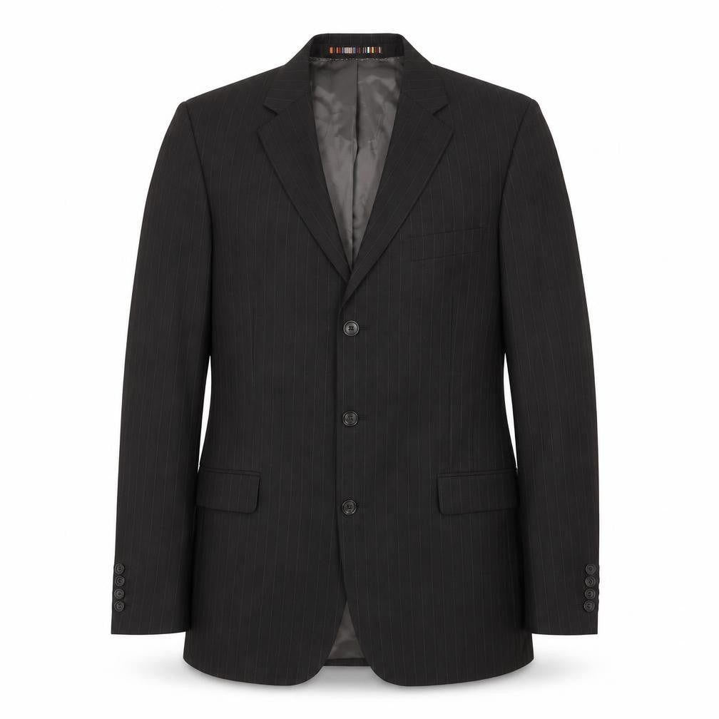 Front view of River Island Brown Long Suit Jacket Men 40L