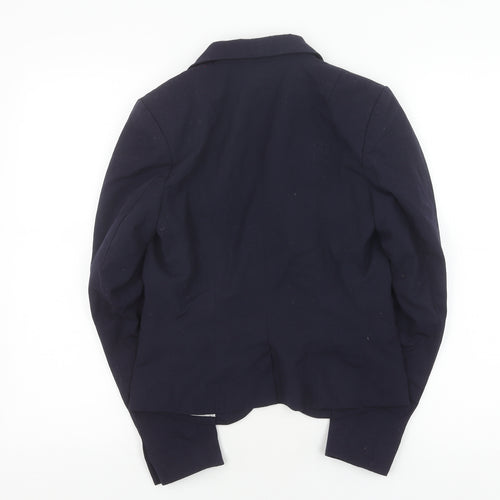 H&M Women's Blue Blazer Size 8 Regular Fit