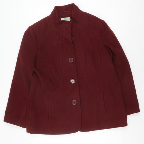 Northmoor Women's Red Mid-Length Coat Size 18