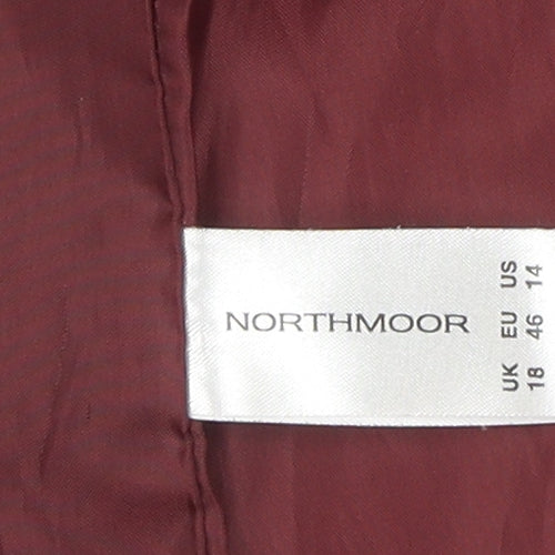 Northmoor Women's Red Mid-Length Coat Size 18