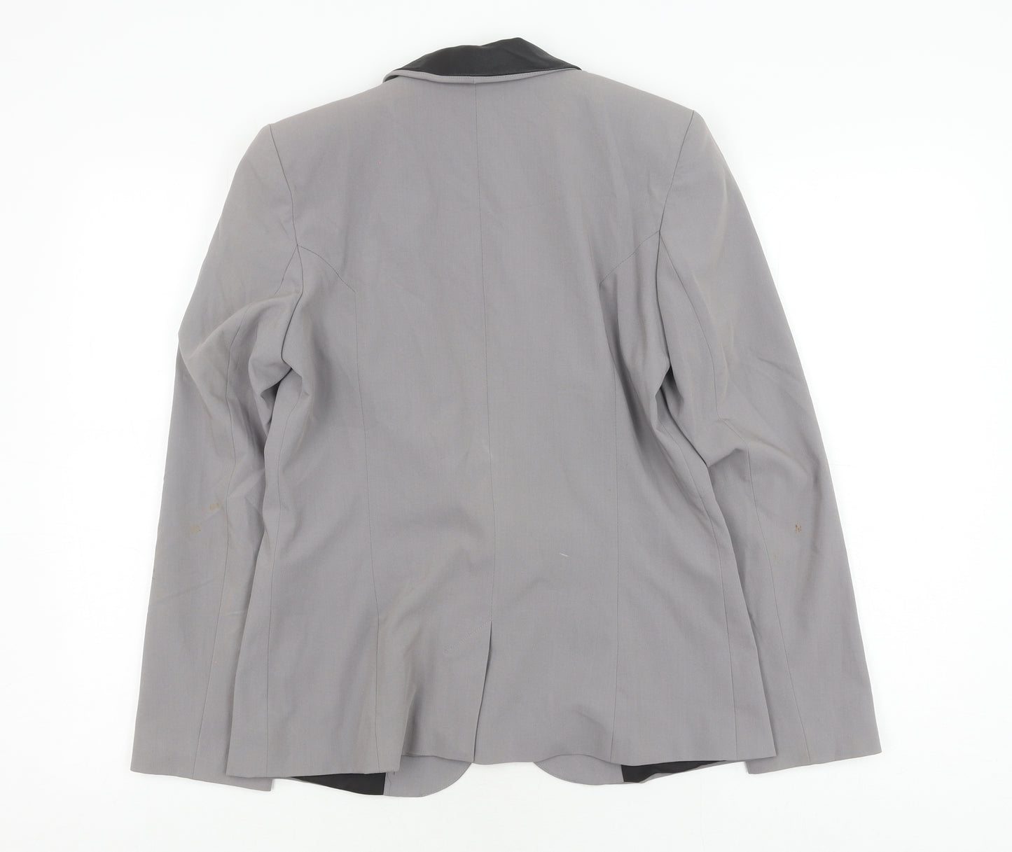 River Island Women's Grey Blazer UK 10 Lined Tailored