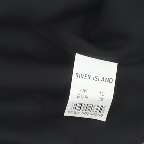 River Island Women's Grey Blazer UK 10 Lined Tailored