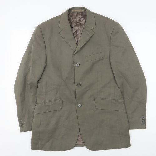 Karl Jackson Men's Green Suit Jacket - Size 38S