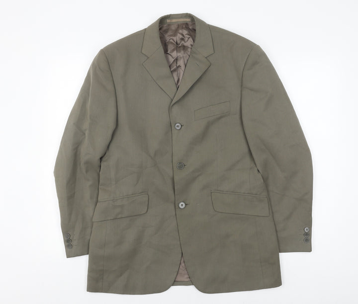 Karl Jackson Men's Green Suit Jacket - Size 38S
