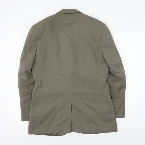 Karl Jackson Men's Green Suit Jacket - Size 38S