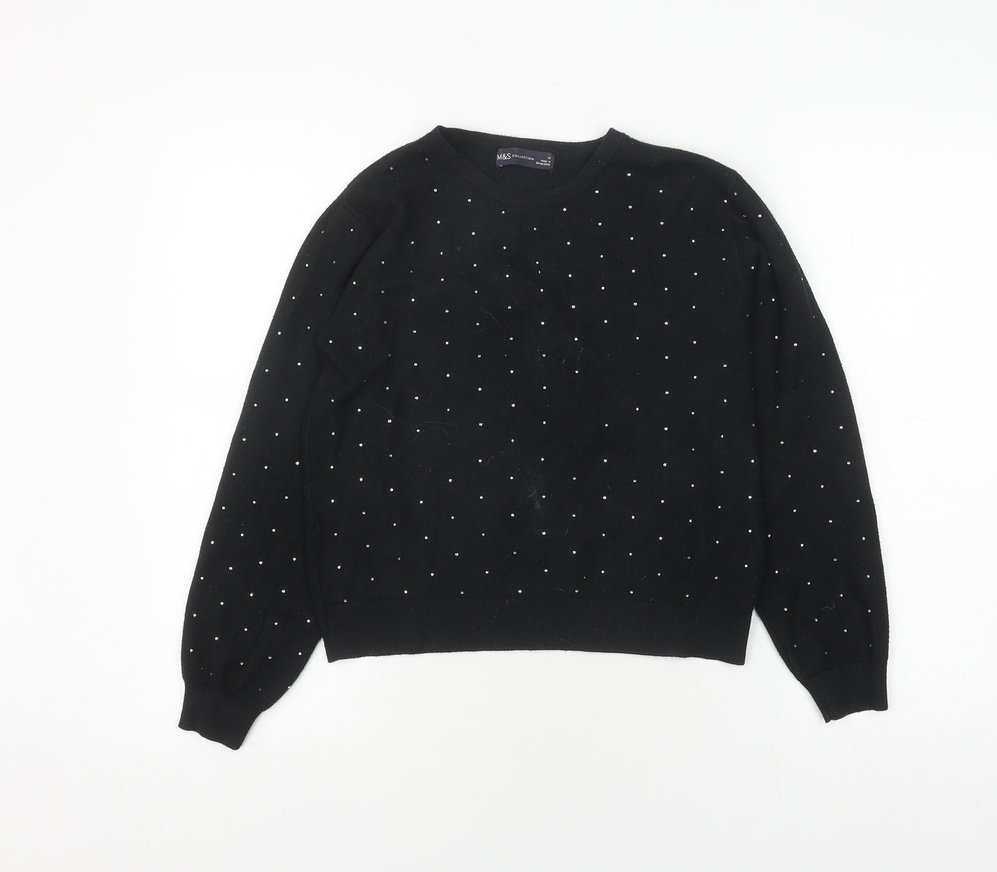 Marks and Spencer Women's Black Pullover Jumper M