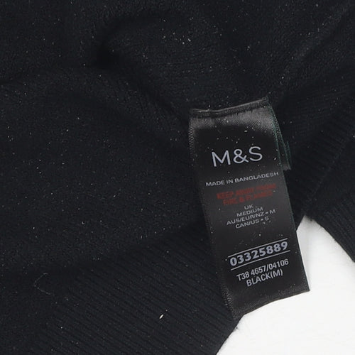 Marks and Spencer Women's Black Pullover Jumper M
