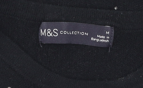Marks and Spencer Women's Black Pullover Jumper M