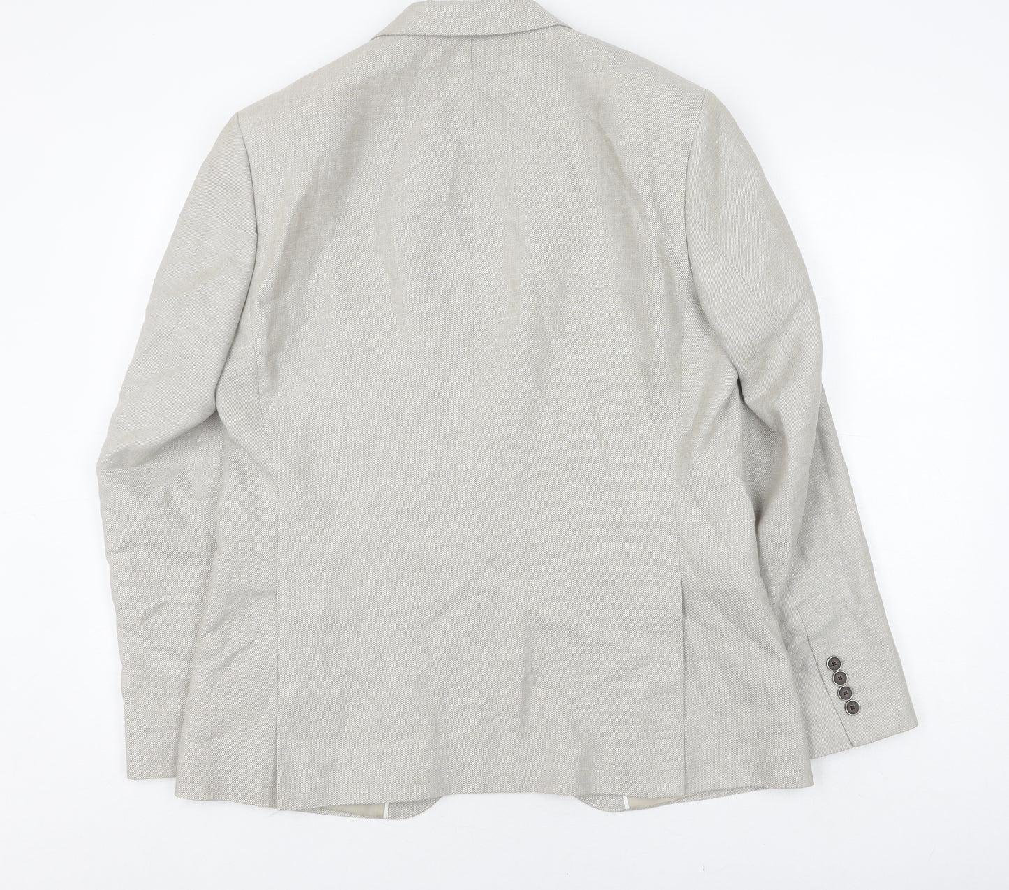 Marks & Spencer Men's Beige Blazer 42R Regular Fit