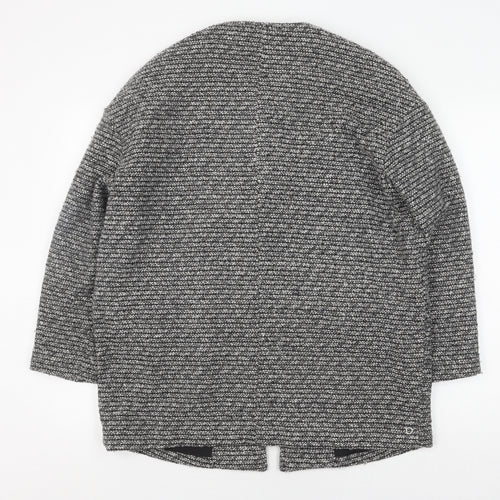 Mango Women's Black Tweed Bomber Jacket Size L