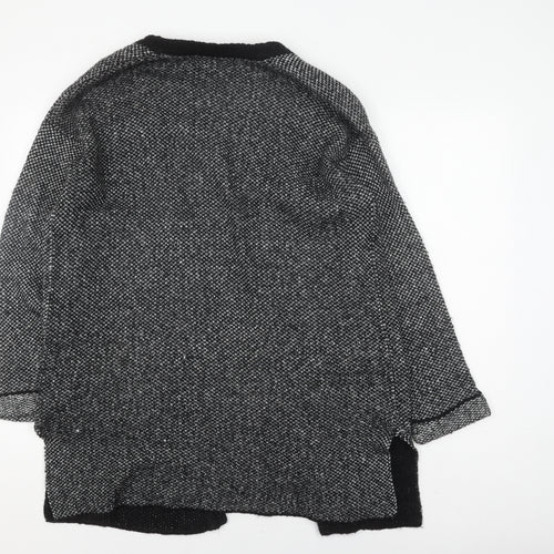 Isle Women’s Black Coatigan, Size M, Acrylic, Long Sleeve