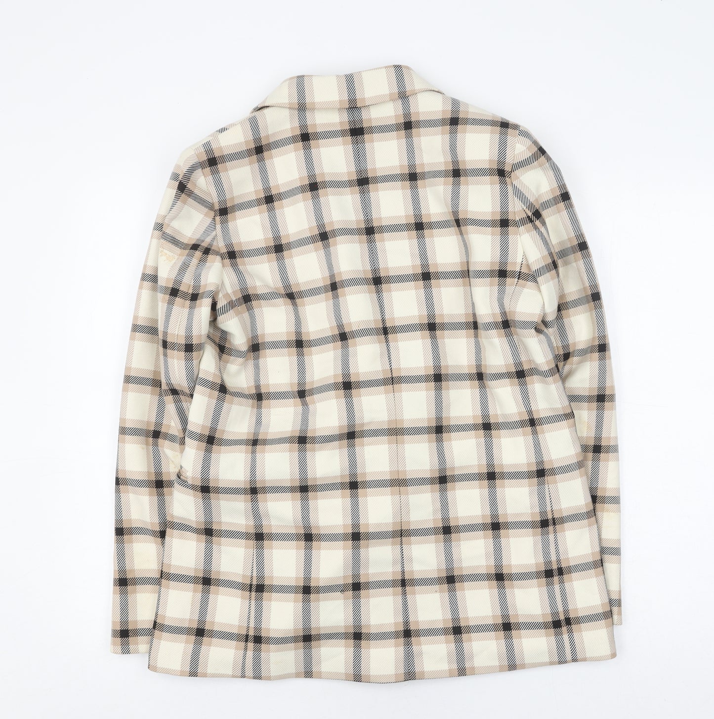 H&M Women's Multicoloured Plaid Blazer Size 12, Lined