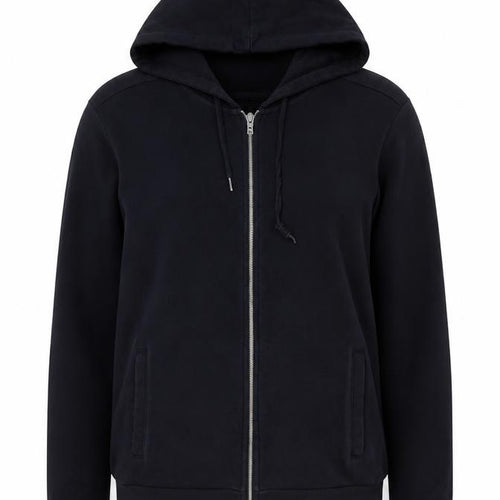Zara Black Full Zip Hoodie, Unisex M, Hooded Casual Wear