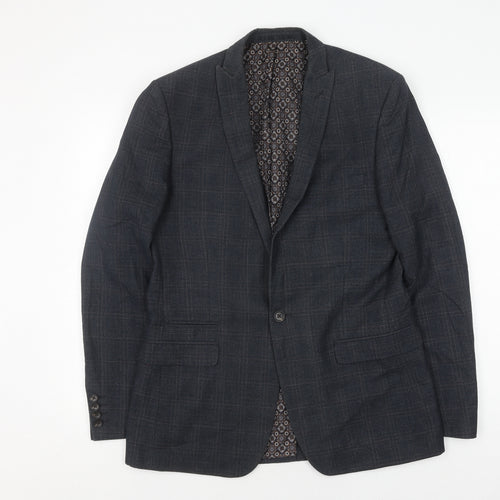 Red Herring Men's Grey Check Blazer 40L