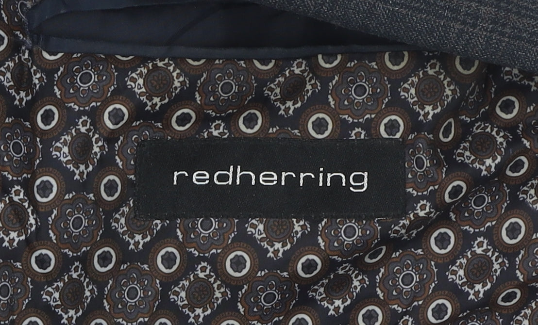 Red Herring Men's Grey Check Blazer 40L