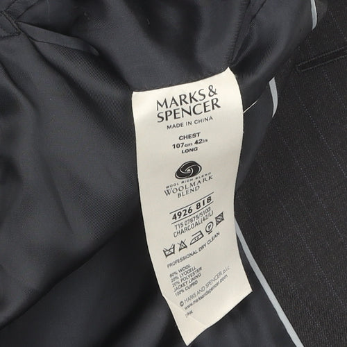 Marks & Spencer Men's Black 42 Long Blazer