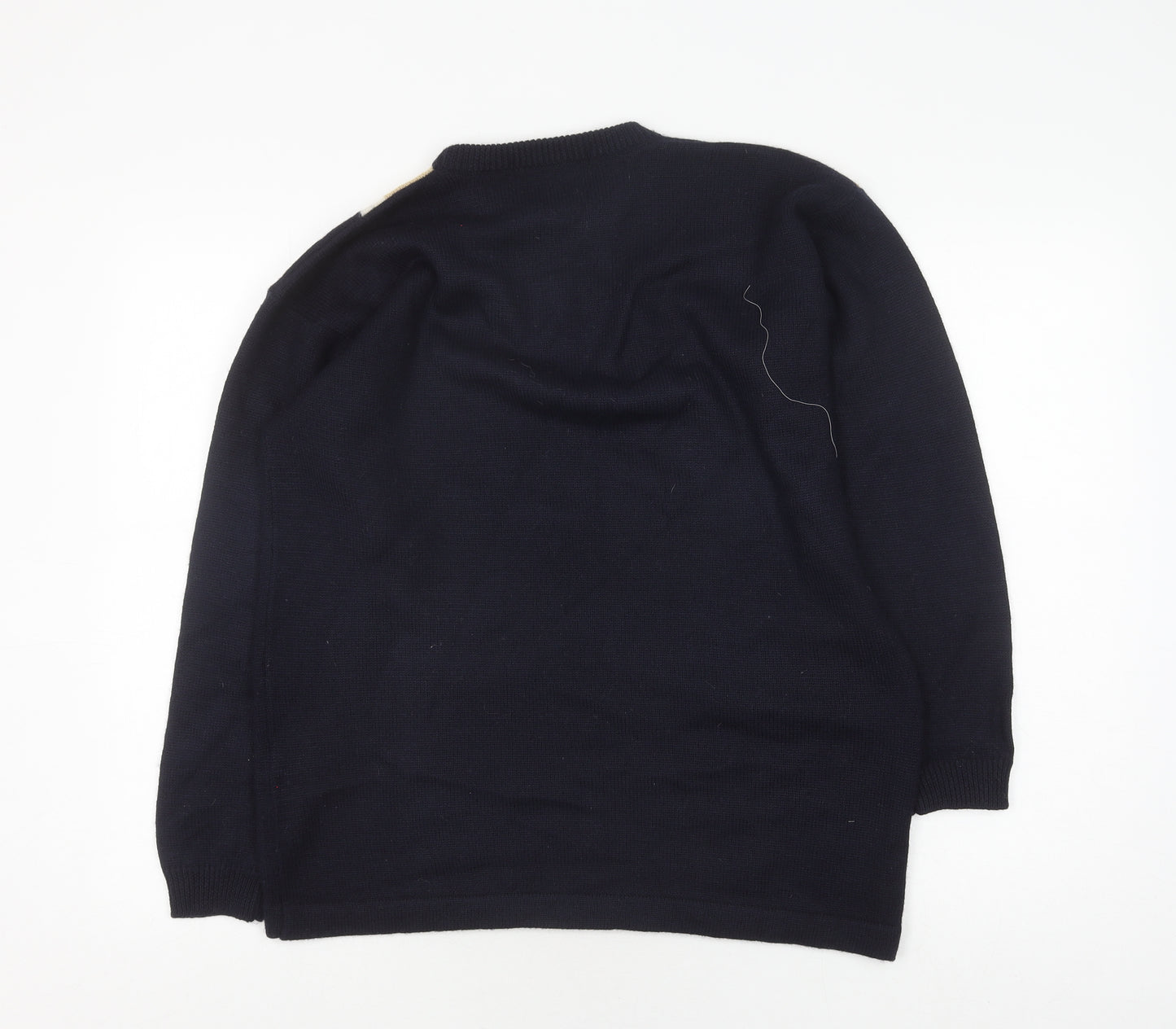 Ambrosius Heim Unisex Black Beige Pullover Jumper, Size 14