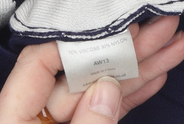 Quiz Women's Blue Geometric Jumper Size 12