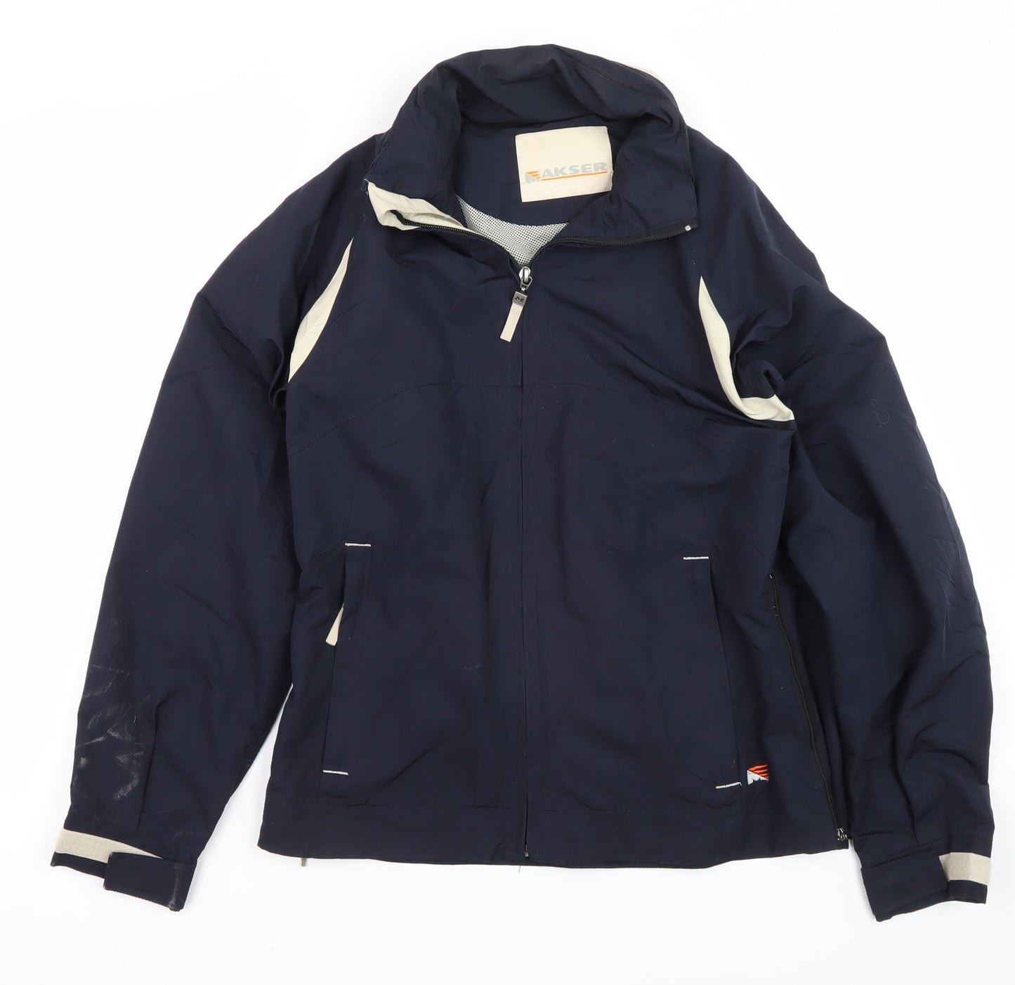Akser Blue Full Zip Sports Jacket Unisex L Casual
